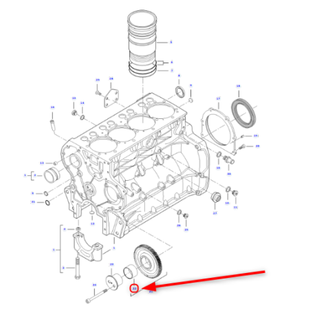 MF-CIĄGNIK MASSEY TULEJA ŁOŻYSKA V837081019