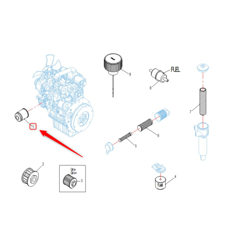FILTR OLEJU SILNIKOWEGO P550939 DONALDSON