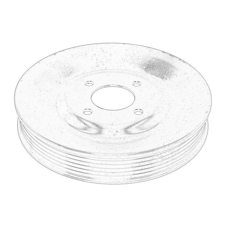 Koło pasowe pompy cieczy chłodzącej OE MERCEDES 603 205 02 10