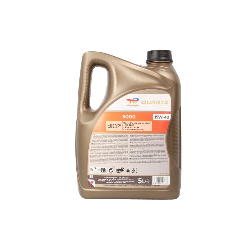 Oleje i smary TOTALENERGIES QUARTZ 5000 15W40 5L
