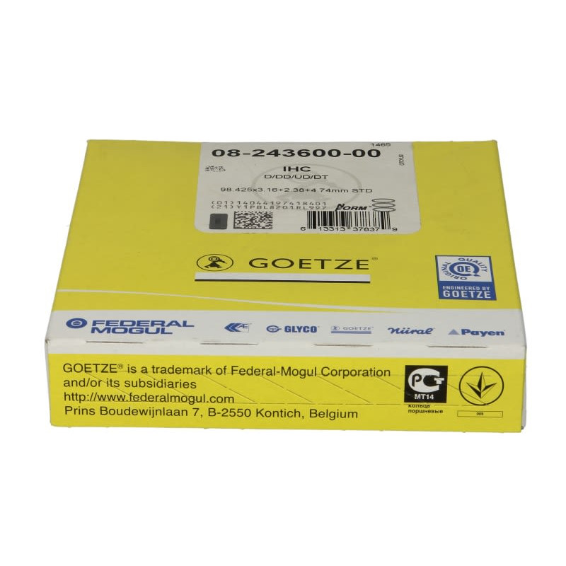 Zestaw pierścieni tłoka GOETZE 08-243600-00